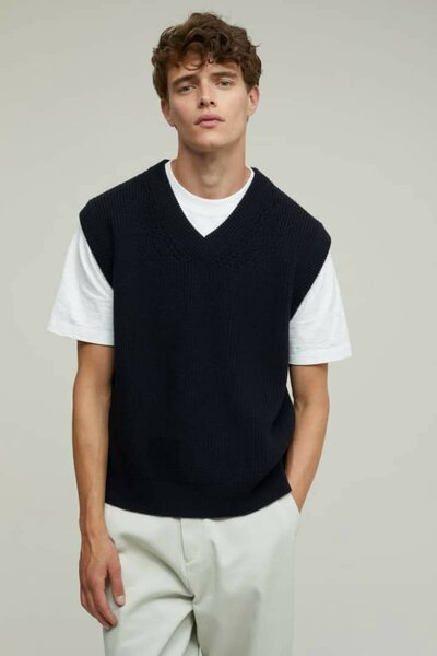 Gilet sans manches en tricot