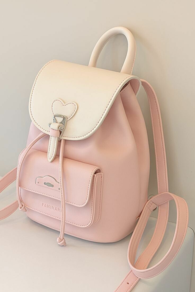 Sac à dos rose élégant