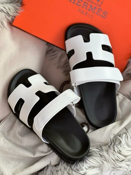 Hermes Leather Slides/Sandals/Slippers  for women