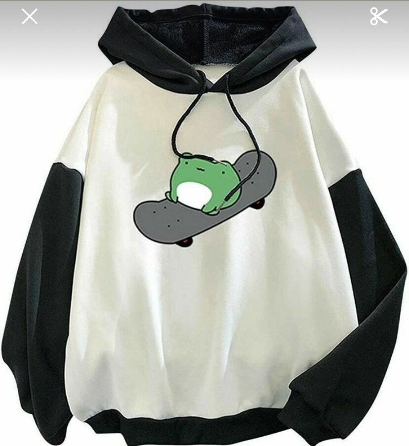 Sweat à capuche skateboard grenouille