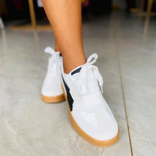 two-tone sneakers