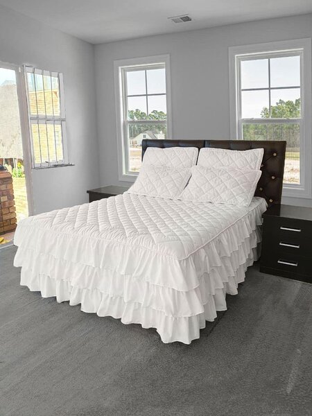Bed linen set, plain, 4 pcs