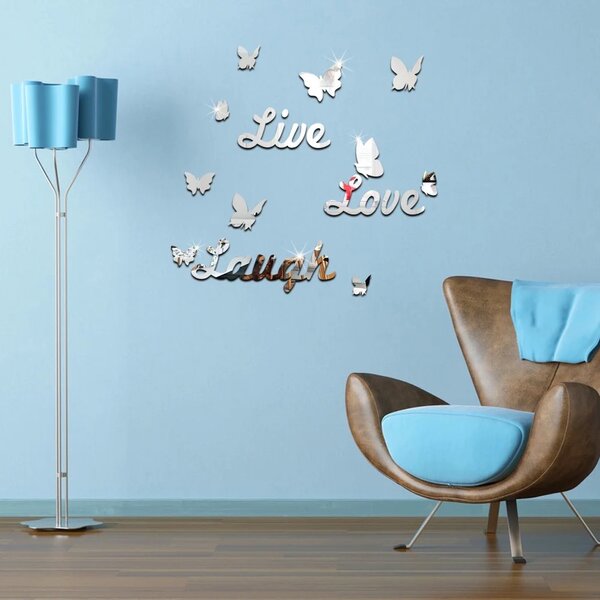 Live love laugh adhesive sticker