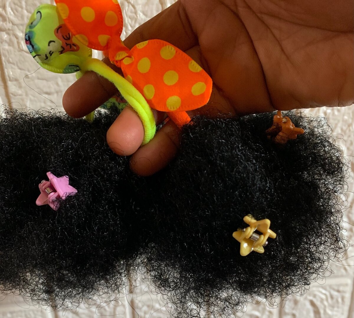 Mini Afro Ponytails