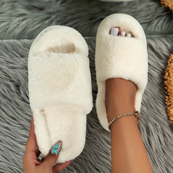 Pantoufles Femme Douces en Peluche