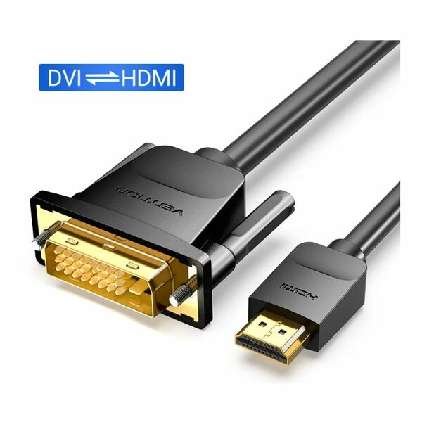 Câble HDMI Vers DVI Bidirectionnel HDMI Mâle 24 + 1 DVI-D Mâle Adaptateur 1080P - 3m