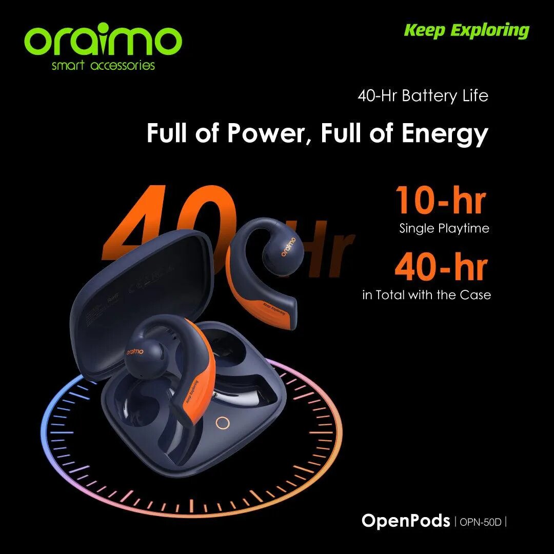 oraimo OpenPods Open-ear Wireless Earphones