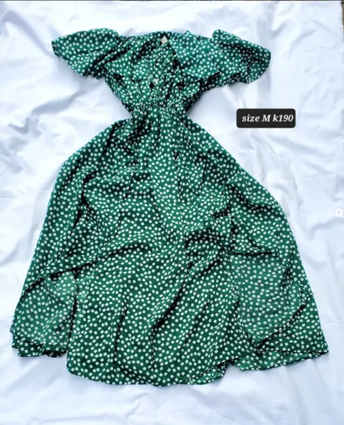 green dress