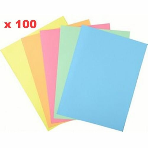 Lot De 100 Pièces De Chemises Cartonnées / Bureautique