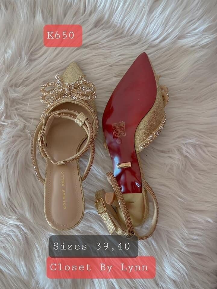 gold sandals