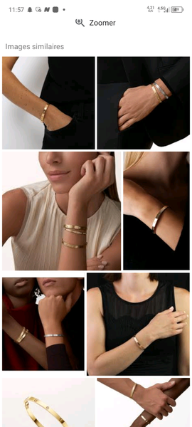 Bracelet cartier or inox
