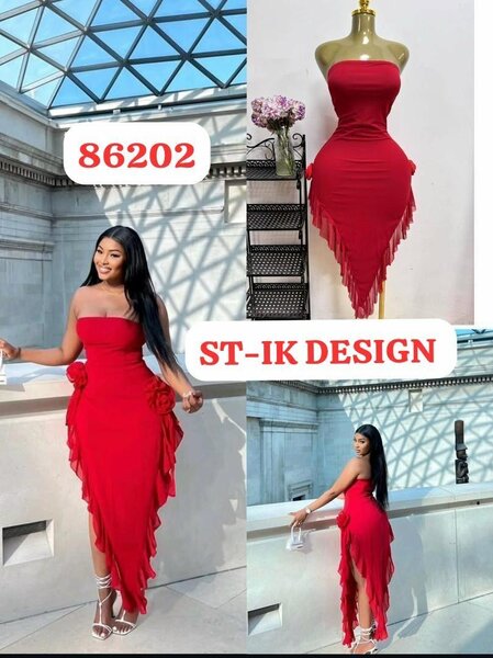 Robe rouge élégante