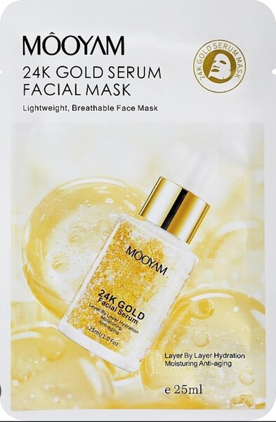 24k gold serum face mask