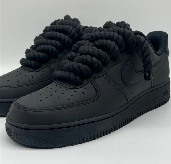 Nike Air Force One Gros Lacet Noir