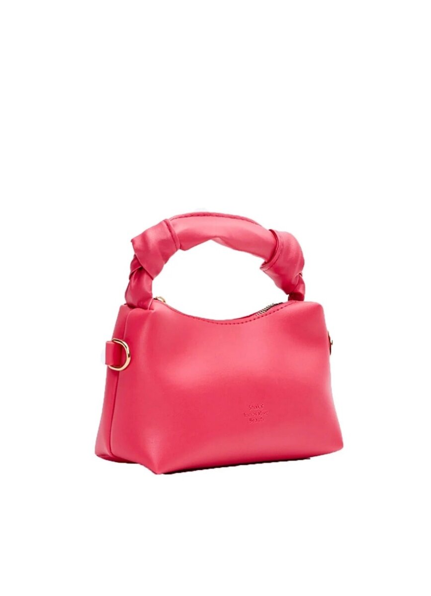 Sac à main et bandoulière couleur rouge Fusia