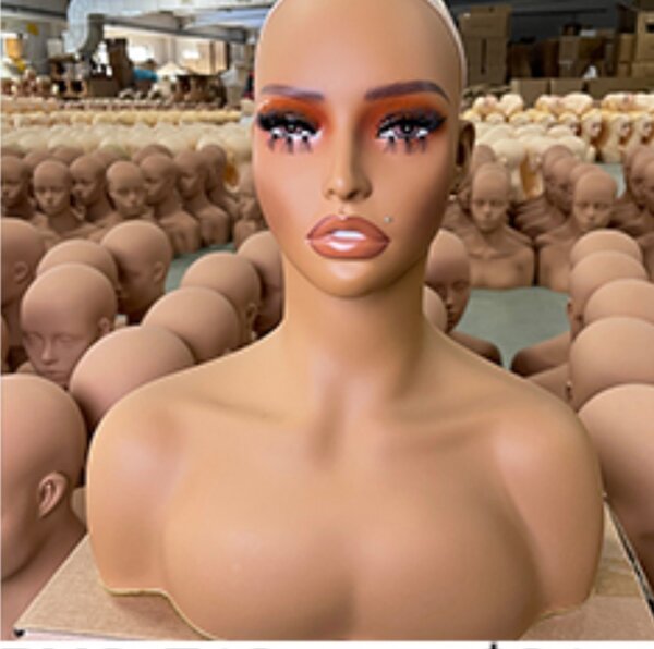 Glammed piercable pvc mannequin