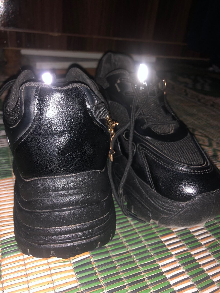 Black joggers with 2 inch sole