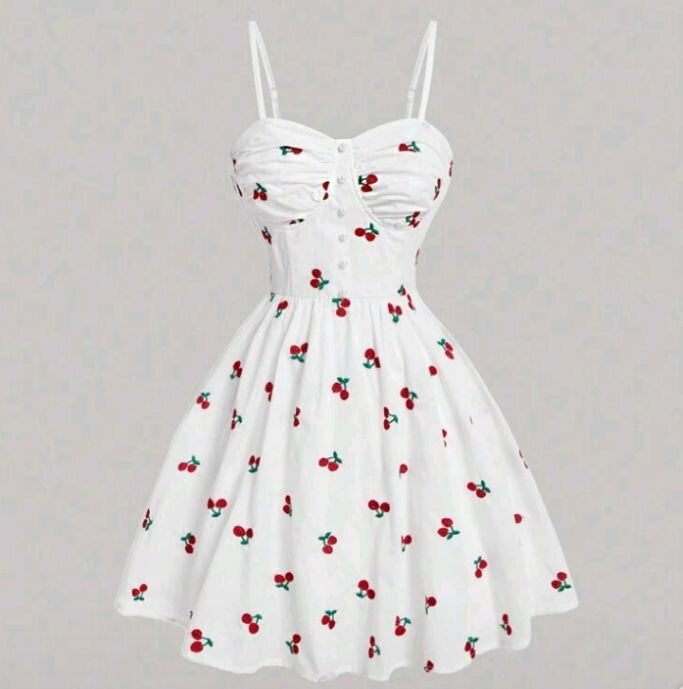 Robe d'été Cerise Blanche
