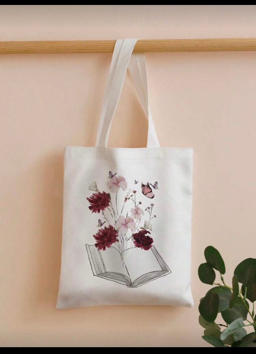 Sac Tote en Toile Motif Floral