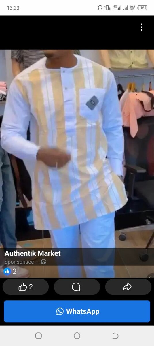 Ensemble tunique homme
