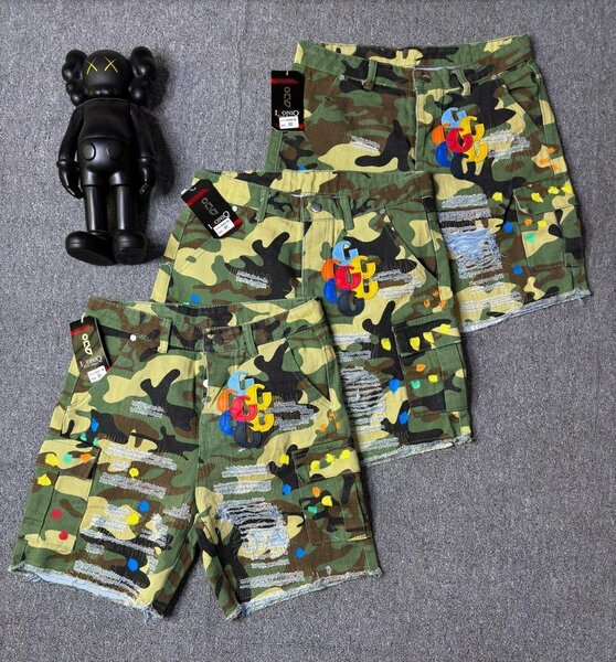 Chrome heart shorts