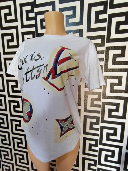 T-shirt graphique blanc unisexe