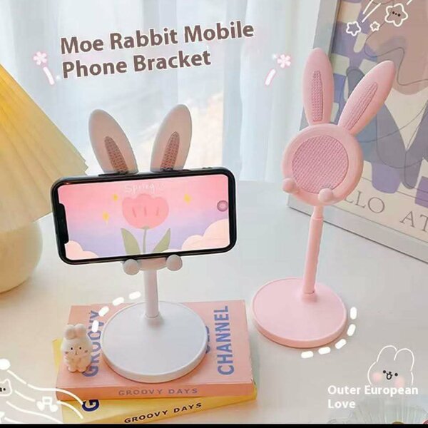 Support téléphone lapin réglable
