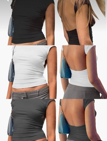 Backless tops