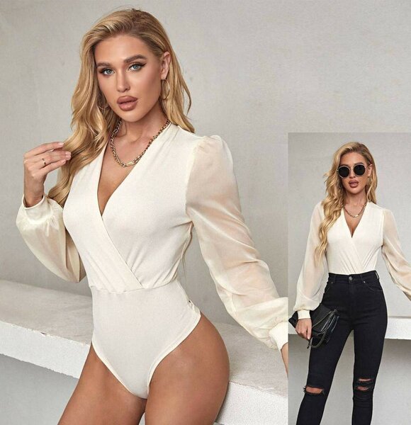 Elegant Long-Sleeve Bodysuit