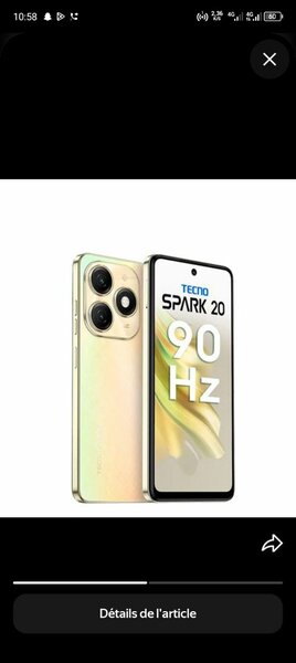 Tecno Spark 20 Smartphone