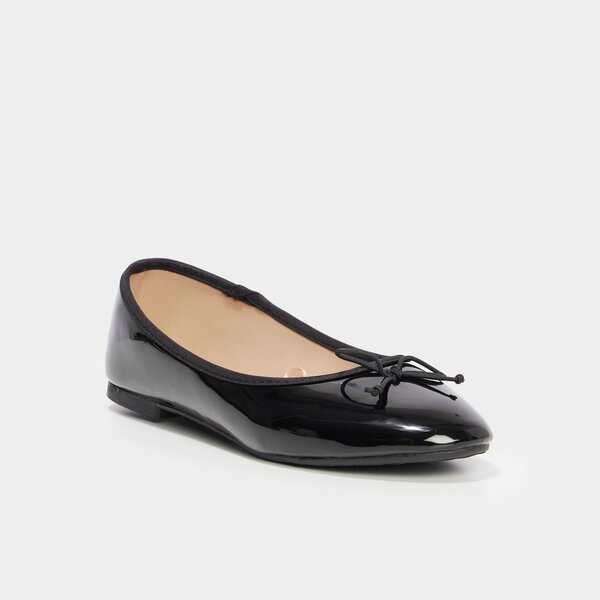 Ballerines Noires Vernies Élégantes