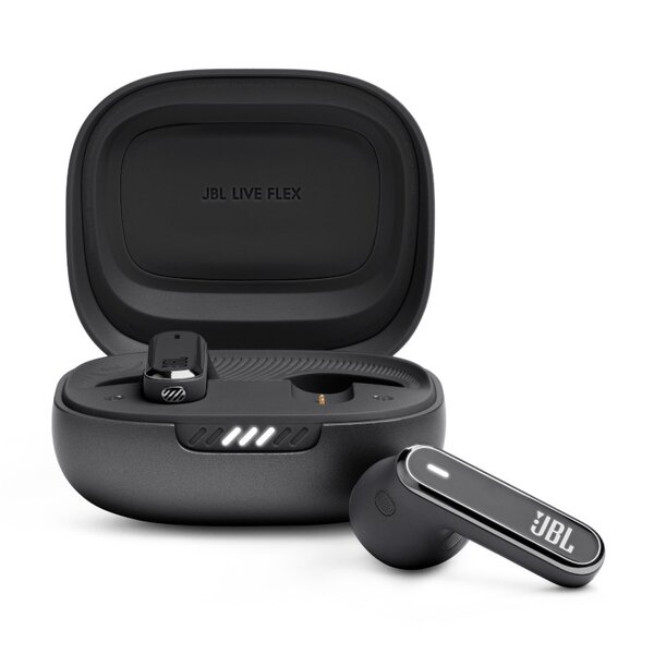 JBL Wave Flex Open-fit True Wireless Earbuds - White/Black