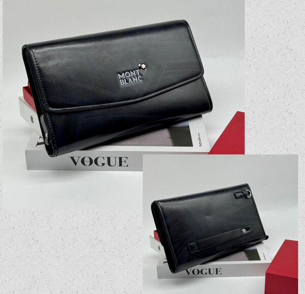 Mont blanc big size leather purses
