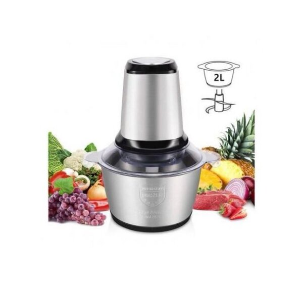 Hachoir Électrique En Acier INOX 2L