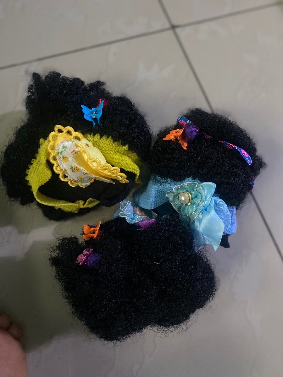 Handcrafted Afro Doll Wigs