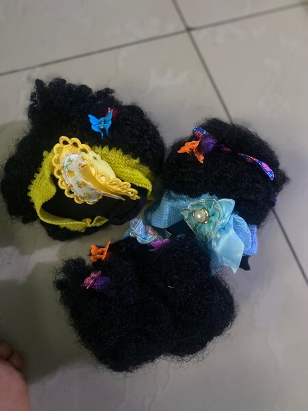 Handcrafted Afro Doll Wigs