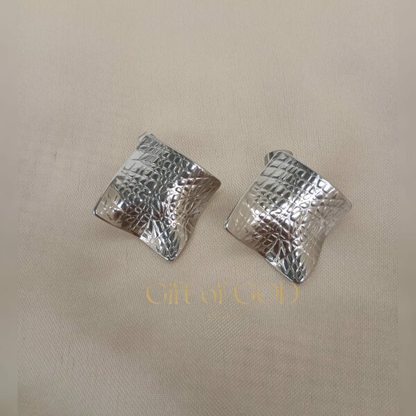 Boucles d'oreilles argentées