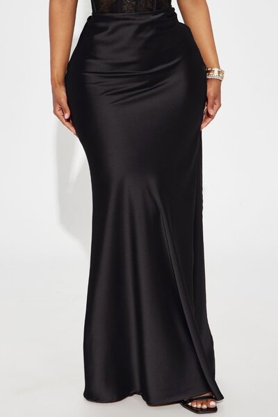 Jupe En Satin Élégante Pour Femme