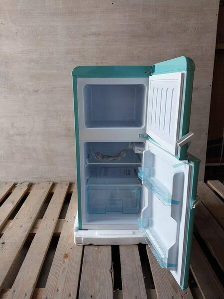 Nasco 86L Double Door Fridge with Freezer