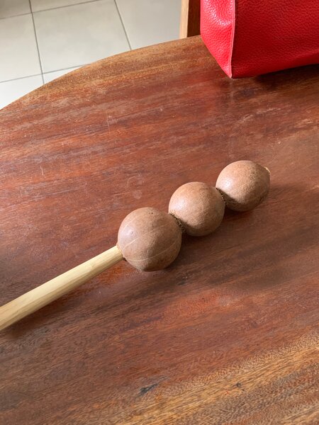 Maracase en bois naturel