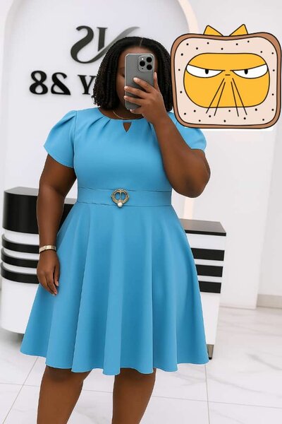 Robe évasée élégante femme