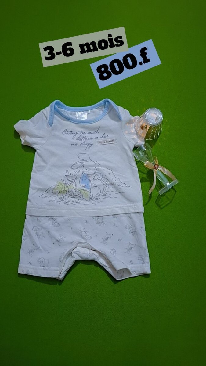 Pyjama Bébé 3-6 Mois Coton