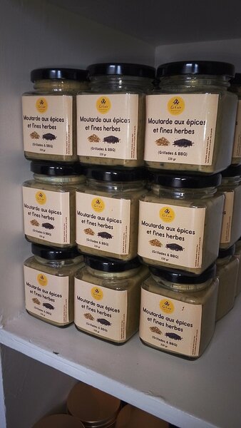 MOUTARDE AUX EPICES ET FINES HERBES
