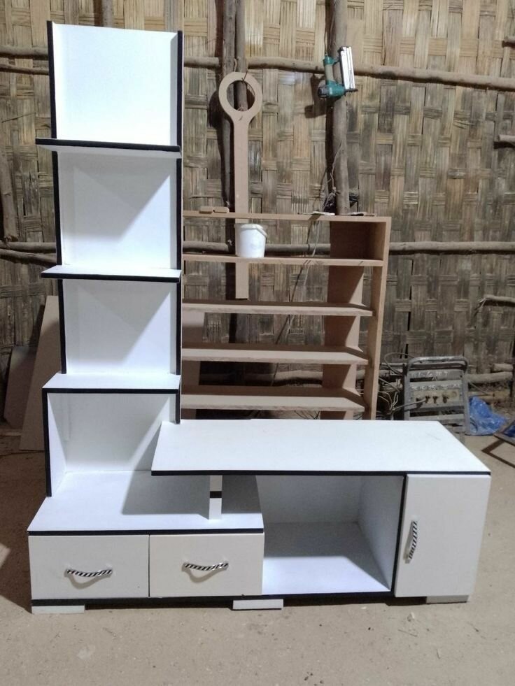 L shape TV Unit