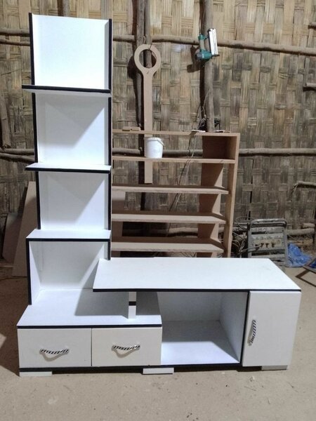 L shape TV Unit