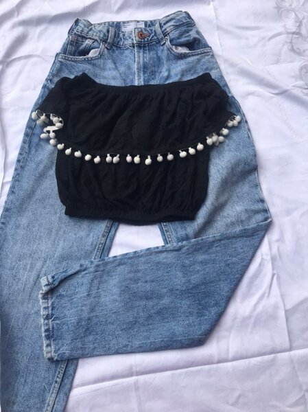 Crop top noir