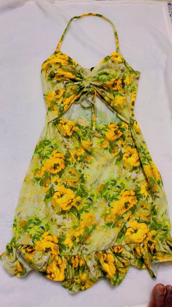Robe chic à motifs colorés