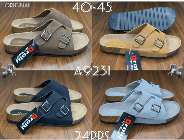 Sandales à Boucles Confort Homme
