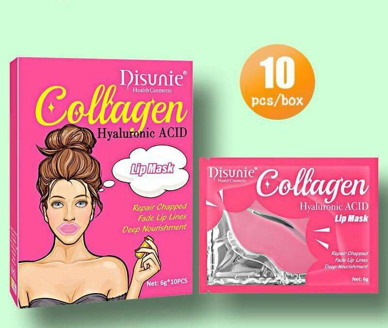 Disunie collagen hyaluronic acid lip mask pack of 10 pieces