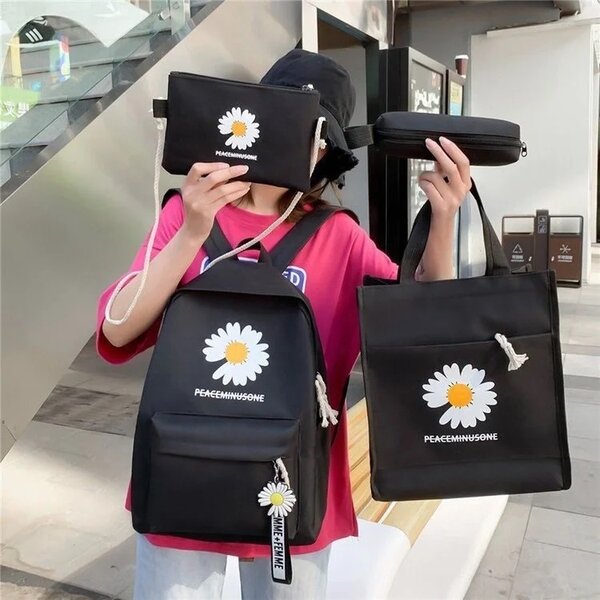 Lady backpacks